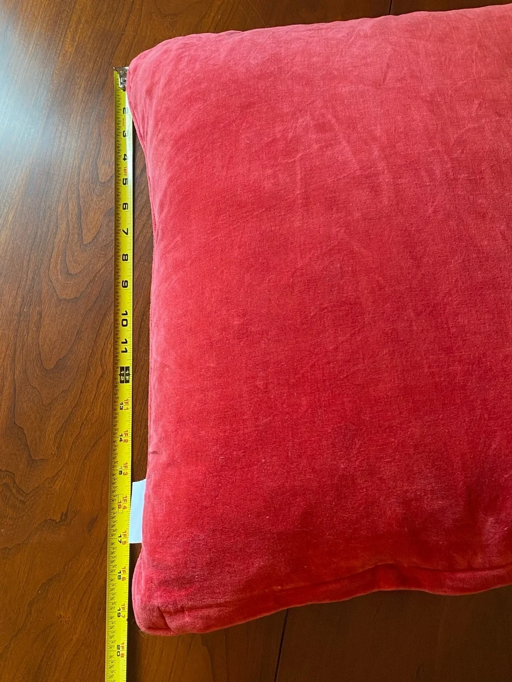 Calvin Klein Rose Velvet Square Pillow